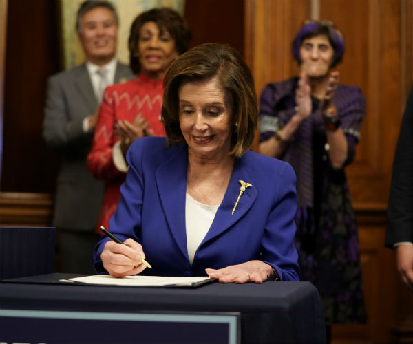 us house speaker nancy pelosi democrat of california and early coronavirus aid 