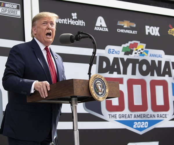 Trump Attends NASCAR's Daytona 500 for the Second Time as President