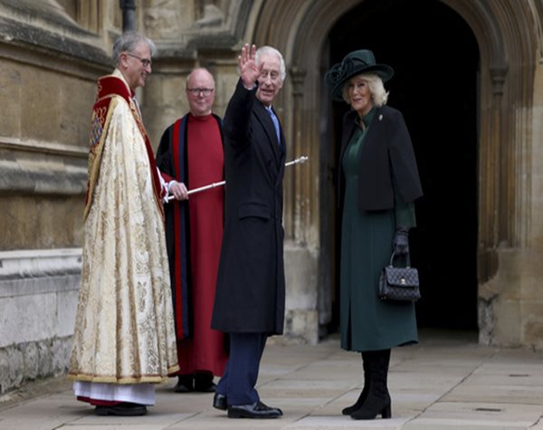 King Charles Attends Easter Service, Providing a Glimpse of the Monarch after Cancer Diagnosis