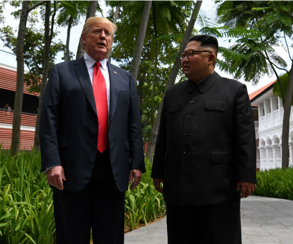 north korean leader kim jong un and us president donald trump