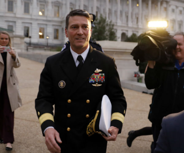 dr. ronny jackson departs the us capitol in his uniform