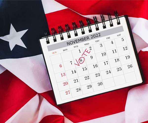 november 2022 calendar on american flag
