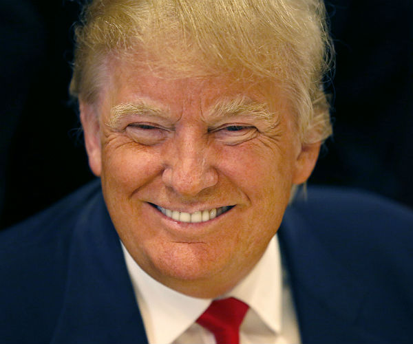 donald trump smiling