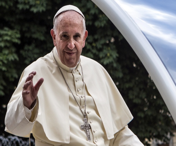 Pope Francis smiling