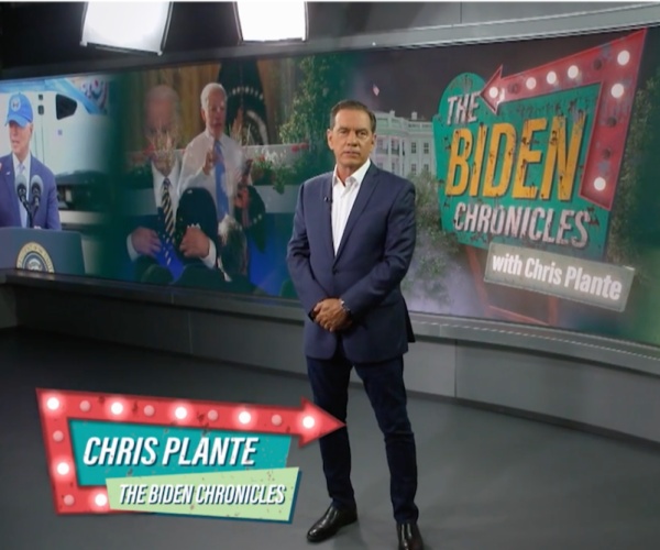 Chris Plante hosts "The Biden Chronicles" debuting on Newsmax on Sunday at 8:30 p.m. ET