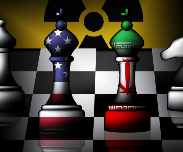 us, iranian chess pieces, nuclear symbol