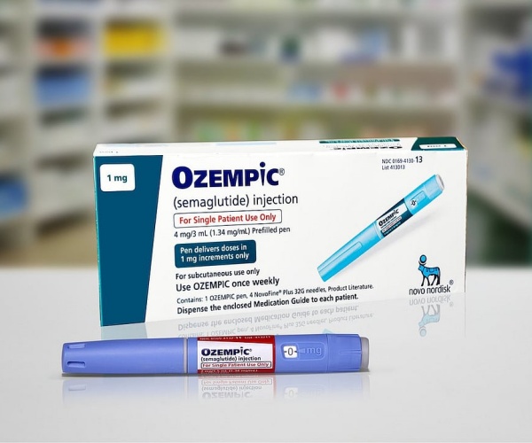 Box of GLP-1 drug Ozempic