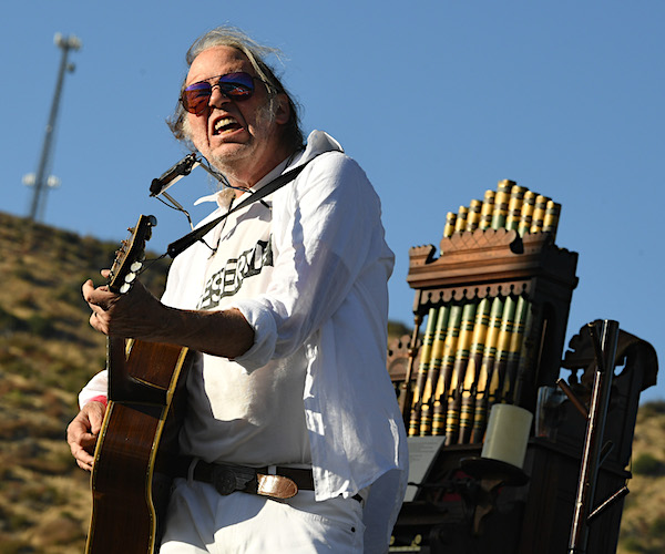 Neil Young performs at Harvest Moon: A Gathering to benefit The Painted Turtle and The Bridge School