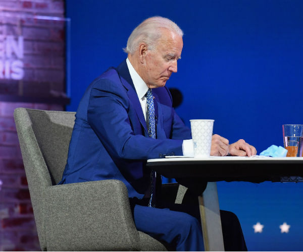 joe biden in wilmington delaware addressing coronavirus 