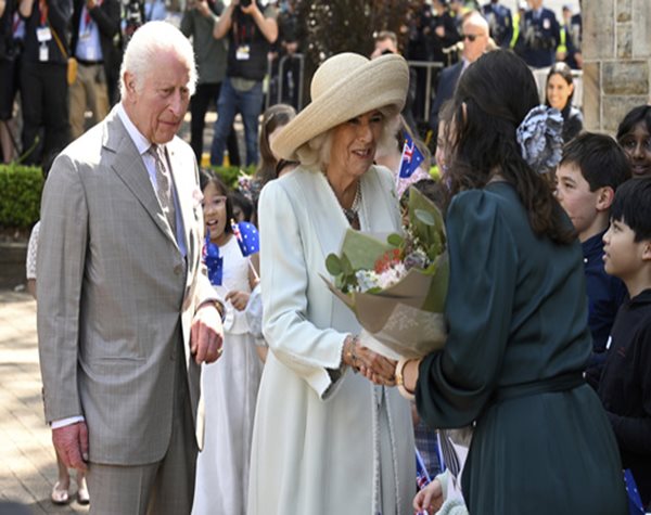 Britain's King Charles and Queen Camilla Attend Church on Australia Tour