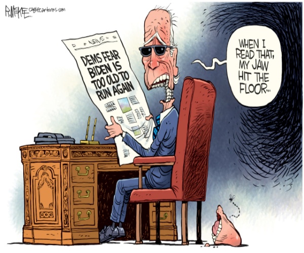 Biden Too Old by Rick McKee