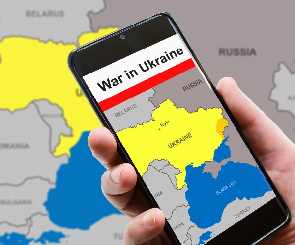 a map of ukraine with the label war in ukraine