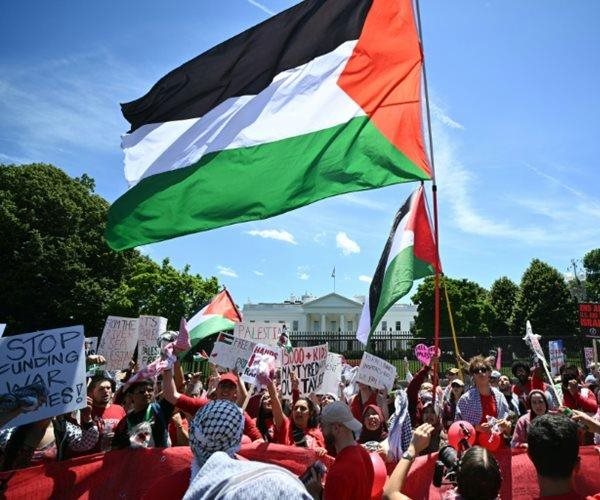 Gaza War Protesters Slam Biden in WH 'Red Line' Rally