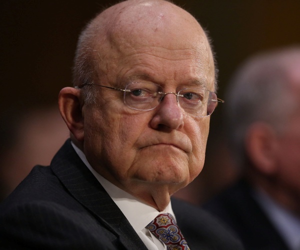 james clapper in a patterned tie and gray suit