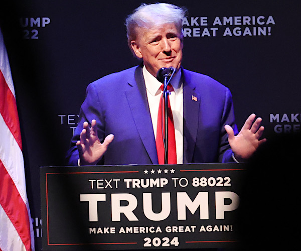 president donald trump speaks to davenport, iowa, on monday night