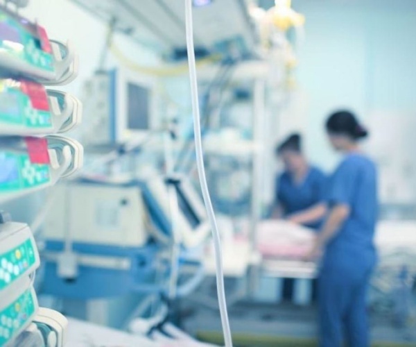 patient on table in operating room