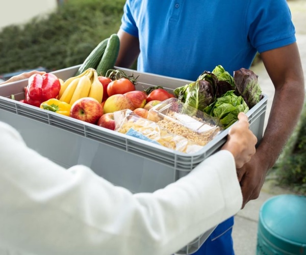 groceries being delivered