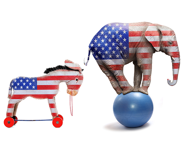 politics in campaigns and elections devolvement to circus level and or carnival level antics