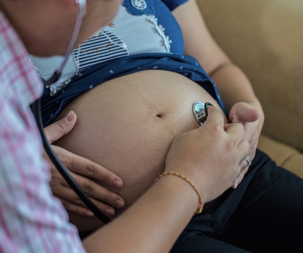 pregnant woman getting an ultrasound