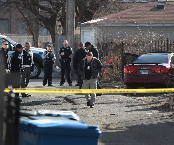 the windy city gangland and or gang banger violence crime scene aftermath