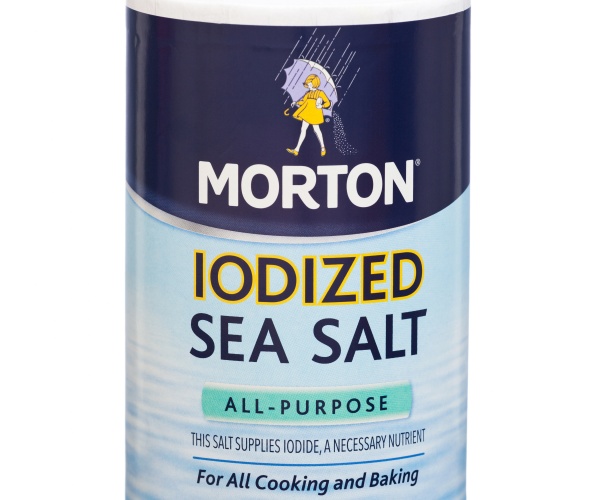 container of iodized salt