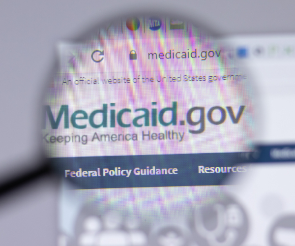 the medicaid dot gov website on a computer screen