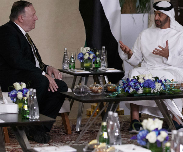 pompeo and mohamed bin zayed al nahyan 