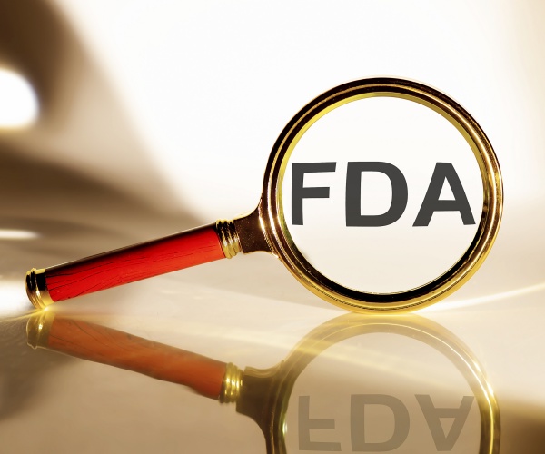 magnifying glass on 'FDA'