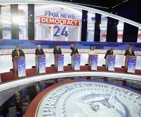 the gop candidates on the debate stage