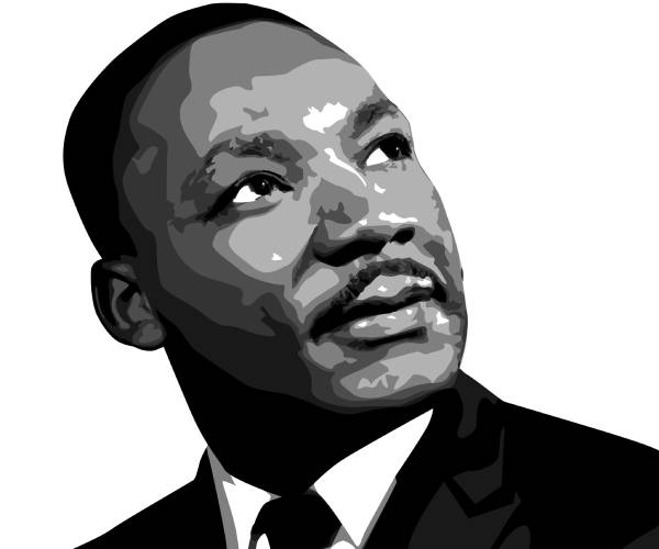 artistic portrait of martin luther king junior