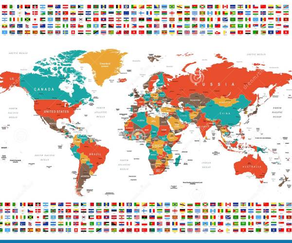 a map of the world