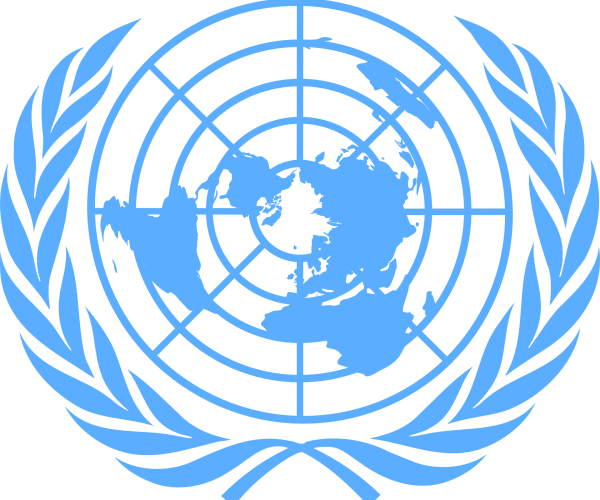 United Nations logo in blue