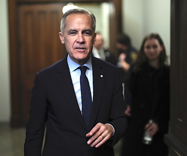 mark carney looks on