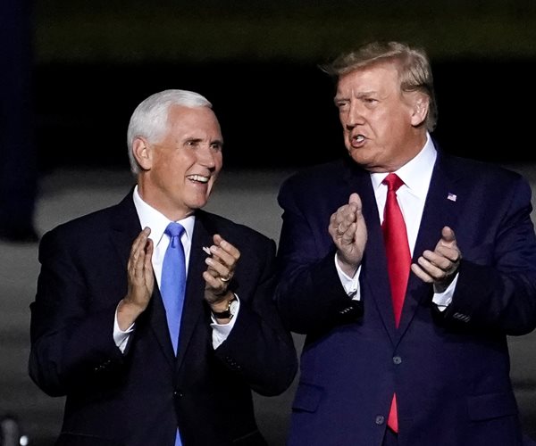 Former Vice President Mike Pence and Former President Donald Trump