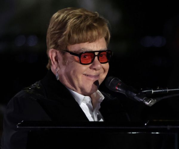 Elton John Sings at Biden White House