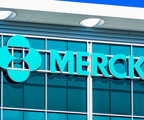 Merck sign on headquarters