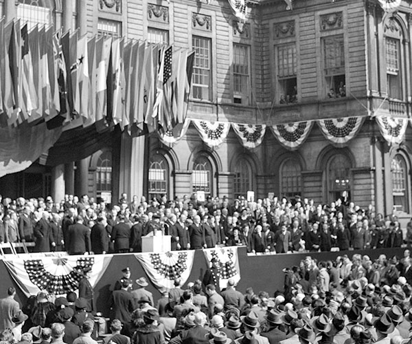 united nations historical at time of inauguration decades ago in the empire state 