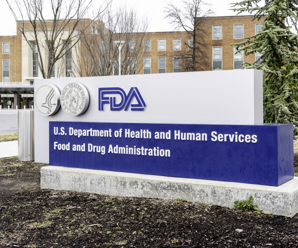 Food and Drug Administration sign outside of headquarters