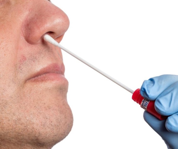 nasal swab in nose