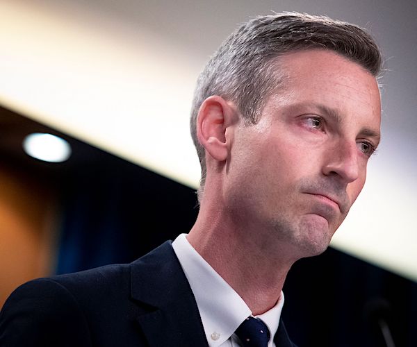 state department spokesman ned price speaks during a news conference