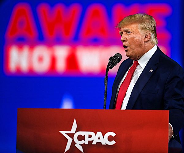 president donald trump speaks at a cpac speech