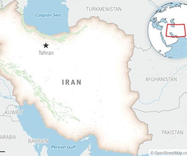 map of iran
