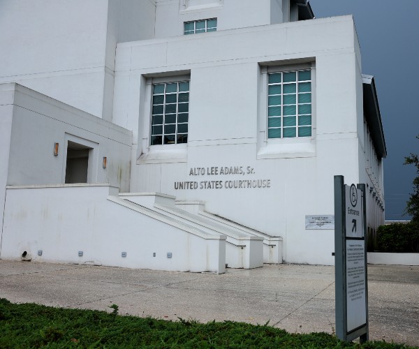 courthouse for trial of former president