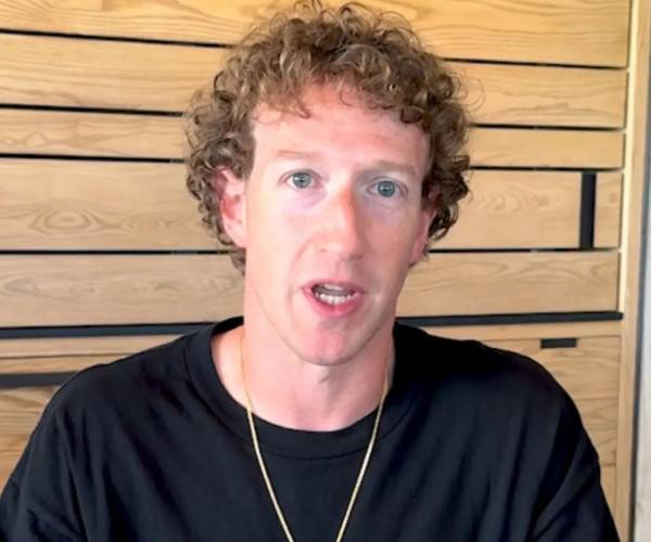 zuckerberg speaking to the camera in a still picture from a video