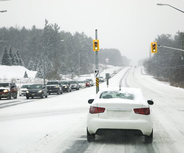 Driving in snow