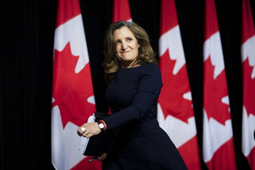 Ex-finance Minster Chrystia Freeland Is Running to Replace Trudeau as Canada's Prime Minister