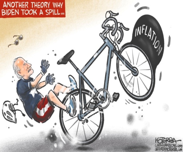 Biden Takes a Spill by Jeff Koterba